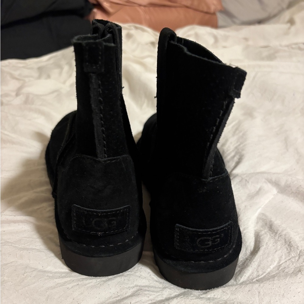 UGG Black Suede Ankle Boots